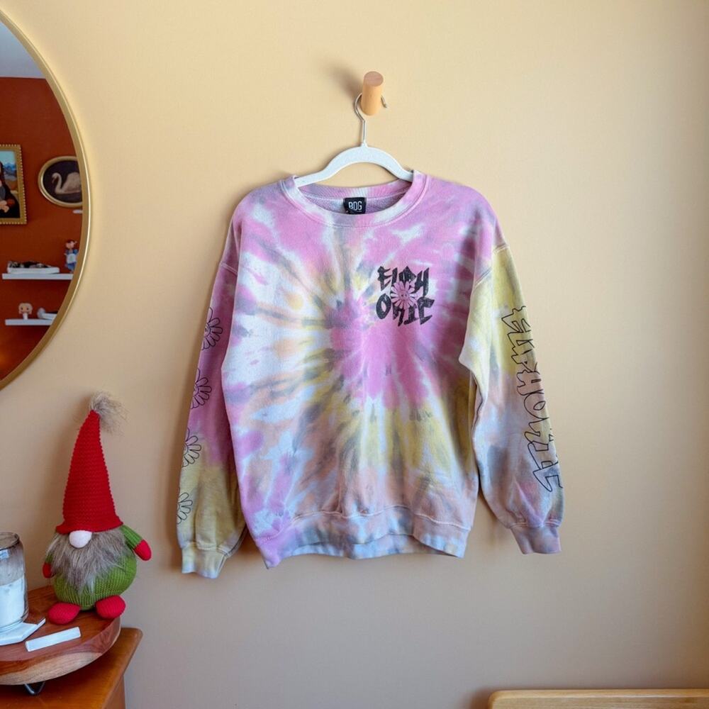 BDG Urban Outfitters Euphoric Tie Dye Crewneck Sweatshirt Size Small